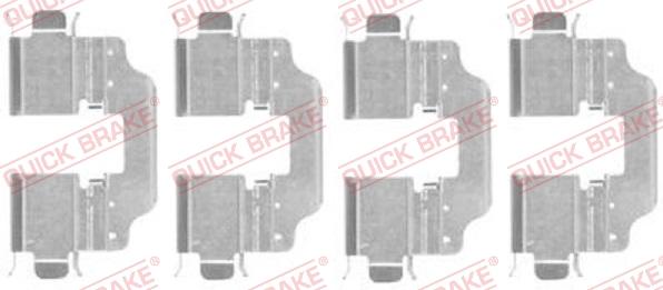 QUICK BRAKE 1091773 - Set accesorii, placute frana aaoparts.ro