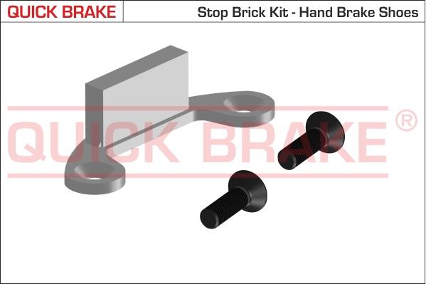 QUICK BRAKE 105-0481 - Set accesorii, saboti frana parcare aaoparts.ro