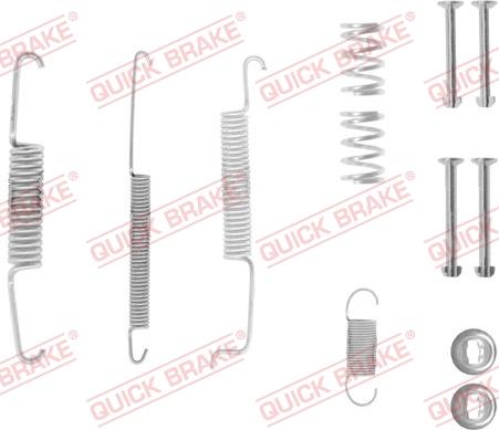 QUICK BRAKE 105-0569-1 - Set accesorii, sabot de frana aaoparts.ro