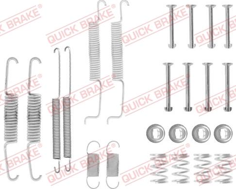 QUICK BRAKE 1050569 - Set accesorii, sabot de frana aaoparts.ro