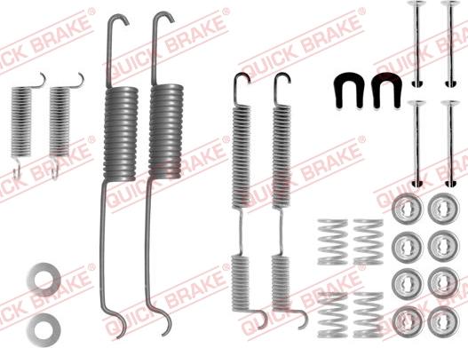 QUICK BRAKE 105-0518 - Set accesorii, sabot de frana aaoparts.ro