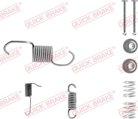 QUICK BRAKE 10506961R - Set accesorii, sabot de frana aaoparts.ro