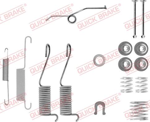 QUICK BRAKE 105-0697-1L - Set accesorii, sabot de frana aaoparts.ro
