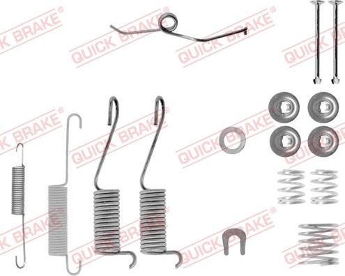 QUICK BRAKE 105-0697-1R - Set accesorii, sabot de frana aaoparts.ro
