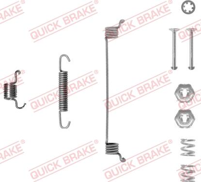 QUICK BRAKE 105-0651-1L - Set accesorii, sabot de frana aaoparts.ro