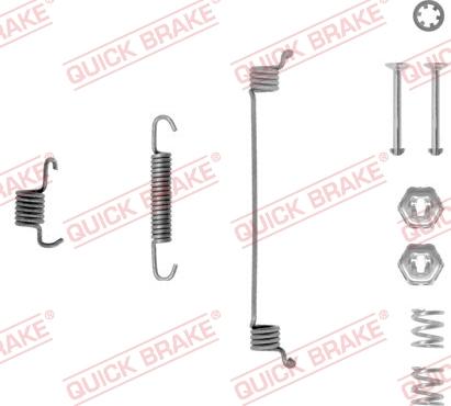 QUICK BRAKE 10506511R - Set accesorii, sabot de frana aaoparts.ro