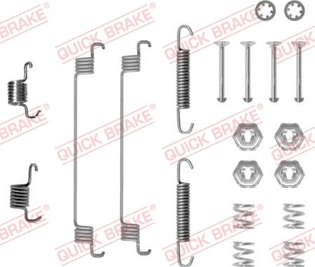 QUICK BRAKE 105-0651 - Set accesorii, sabot de frana aaoparts.ro