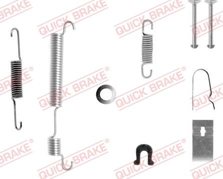 QUICK BRAKE 105-0653-1L - Set accesorii, sabot de frana aaoparts.ro