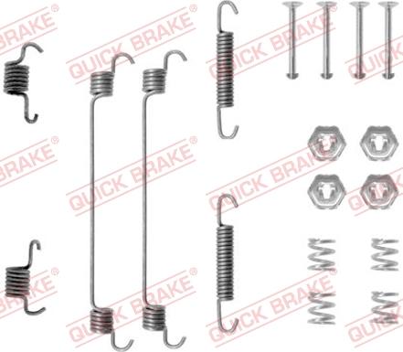 QUICK BRAKE 105-0657 - Set accesorii, sabot de frana aaoparts.ro