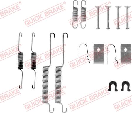 QUICK BRAKE 105-0668 - Set accesorii, sabot de frana aaoparts.ro