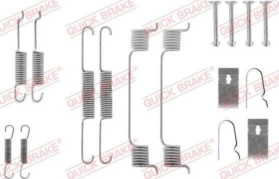 QUICK BRAKE 105-0605 - Set accesorii, sabot de frana aaoparts.ro