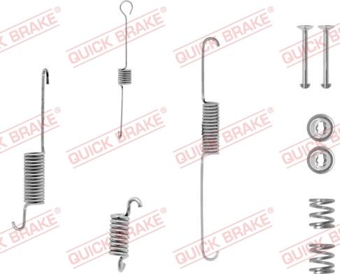 QUICK BRAKE 105-0615-1L - Set accesorii, sabot de frana aaoparts.ro