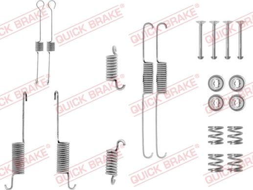 QUICK BRAKE 105-0615 - Set accesorii, sabot de frana aaoparts.ro