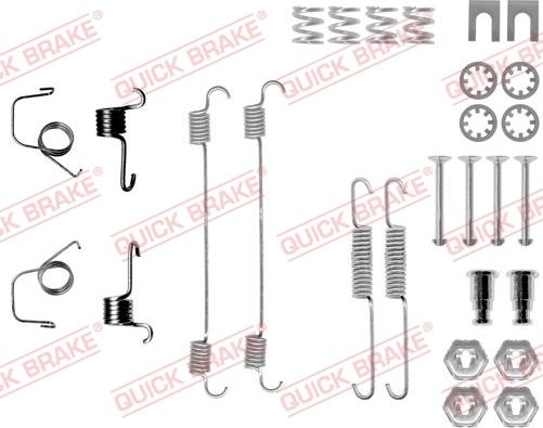 QUICK BRAKE 1050617 - Set accesorii, sabot de frana aaoparts.ro