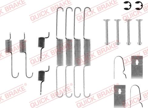 QUICK BRAKE 1050636 - Set accesorii, sabot de frana aaoparts.ro