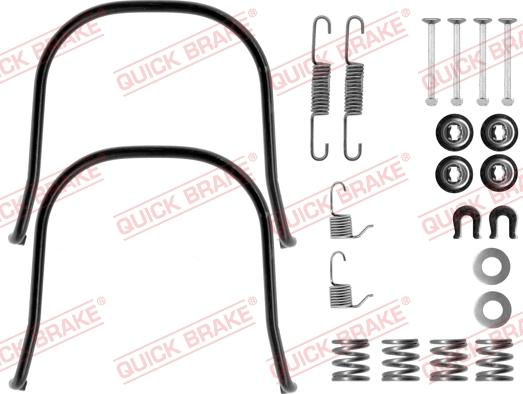 QUICK BRAKE 105-0633 - Set accesorii, sabot de frana aaoparts.ro