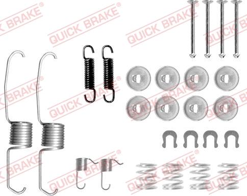 QUICK BRAKE 1050637 - Set accesorii, sabot de frana aaoparts.ro