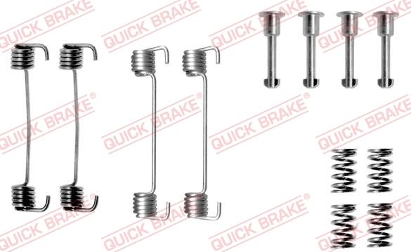 QUICK BRAKE 1050620 - Set accesorii, saboti frana parcare aaoparts.ro