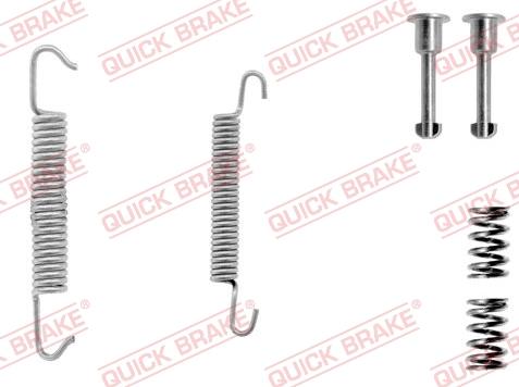 QUICK BRAKE 105-0621-1 - Set accesorii, saboti frana parcare aaoparts.ro