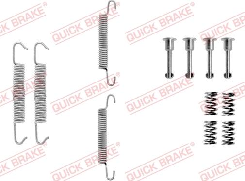 QUICK BRAKE 1050621 - Set accesorii, saboti frana parcare aaoparts.ro