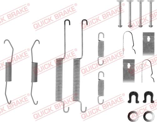 QUICK BRAKE 105-0679 - Set accesorii, sabot de frana aaoparts.ro