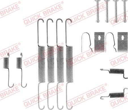 QUICK BRAKE 1050670 - Set accesorii, sabot de frana aaoparts.ro