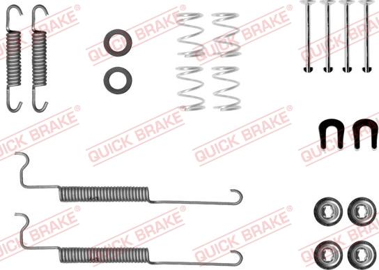 QUICK BRAKE 105-0049 - Set accesorii, sabot de frana aaoparts.ro