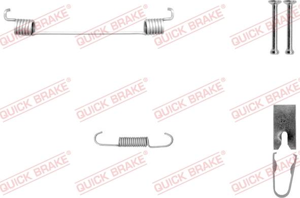 QUICK BRAKE 105-0040-1 - Set accesorii, sabot de frana aaoparts.ro