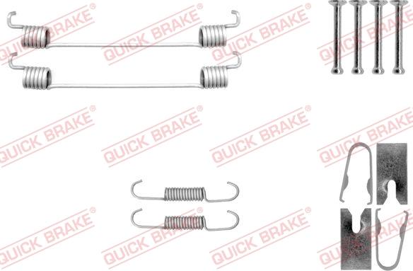 QUICK BRAKE 105-0040 - Set accesorii, sabot de frana aaoparts.ro