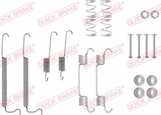 QUICK BRAKE 105-0043 - Set accesorii, sabot de frana aaoparts.ro