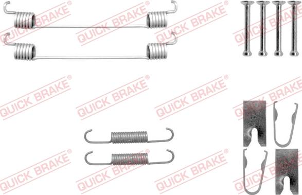 QUICK BRAKE 105-0042 - Set accesorii, sabot de frana aaoparts.ro