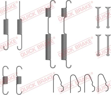 QUICK BRAKE 105-0054 - Set accesorii, sabot de frana aaoparts.ro