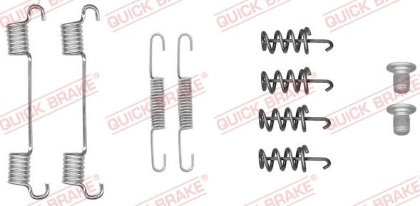 QUICK BRAKE 105-0051 - Set accesorii, saboti frana parcare aaoparts.ro