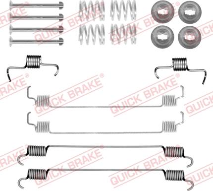 QUICK BRAKE 105-0058 - Set accesorii, sabot de frana aaoparts.ro