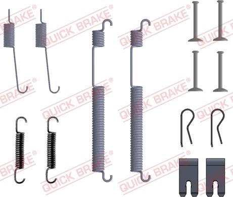 QUICK BRAKE 105-0053 - Set accesorii, sabot de frana aaoparts.ro