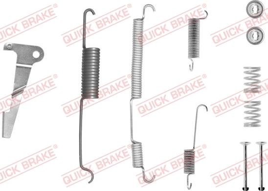 QUICK BRAKE 105-0062X-1L - Set accesorii, sabot de frana aaoparts.ro