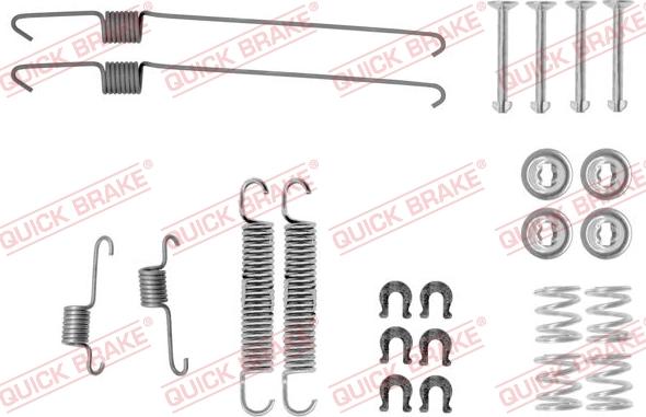 QUICK BRAKE 105-0001 - Set accesorii, sabot de frana aaoparts.ro