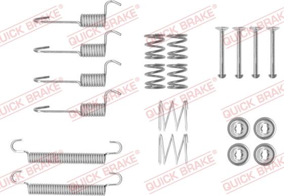 QUICK BRAKE 1050008 - Set accesorii, saboti frana parcare aaoparts.ro