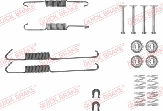 QUICK BRAKE 105-0002 - Set accesorii, sabot de frana aaoparts.ro