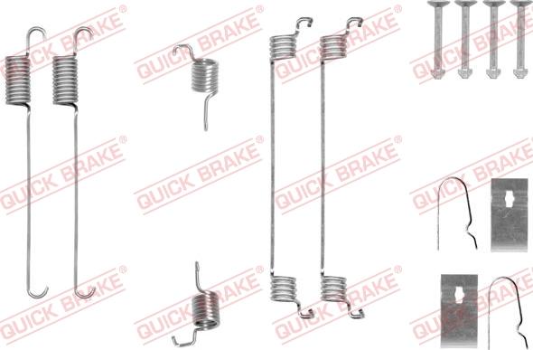 QUICK BRAKE 105-0007 - Set accesorii, sabot de frana aaoparts.ro