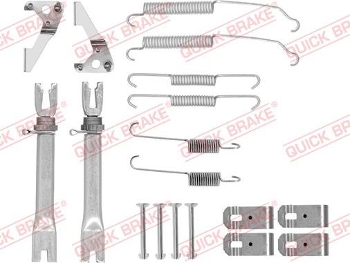 QUICK BRAKE 105-0015S - Set accesorii, sabot de frana aaoparts.ro