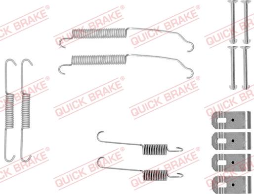 QUICK BRAKE 105-0015 - Set accesorii, sabot de frana aaoparts.ro