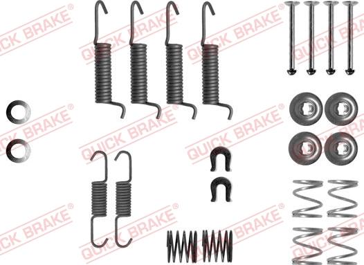 QUICK BRAKE 1050016 - Set accesorii, saboti frana parcare aaoparts.ro