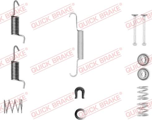 QUICK BRAKE 105-0010-1 - Set accesorii, saboti frana parcare aaoparts.ro