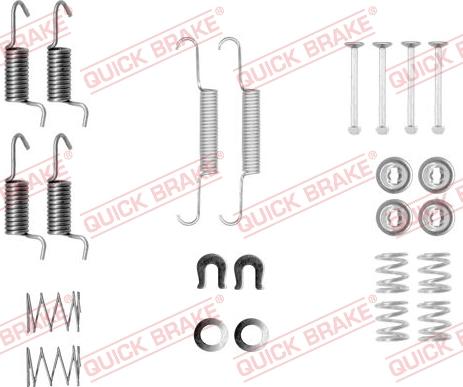 QUICK BRAKE 1050010 - Set accesorii, saboti frana parcare aaoparts.ro