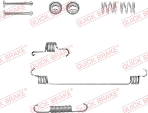 QUICK BRAKE 105-0018-1L - Set accesorii, sabot de frana aaoparts.ro