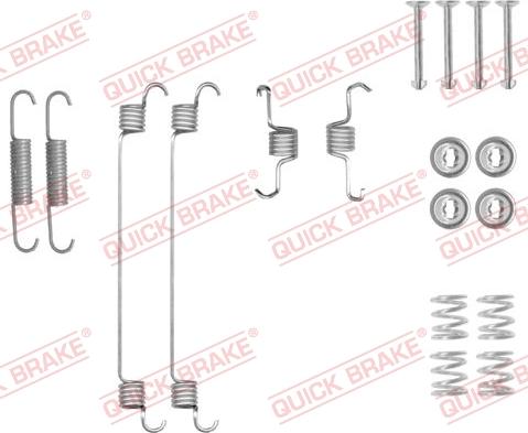 QUICK BRAKE 105-0018 - Set accesorii, sabot de frana aaoparts.ro