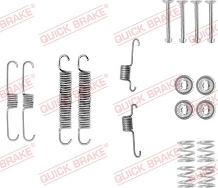 QUICK BRAKE 105-0012 - Set accesorii, sabot de frana aaoparts.ro