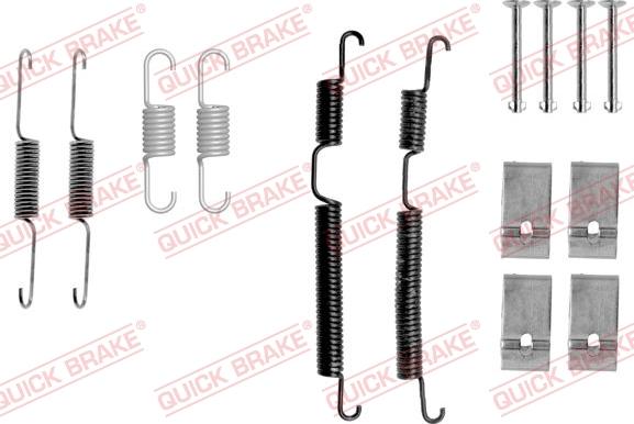 QUICK BRAKE 105-0017 - Set accesorii, sabot de frana aaoparts.ro