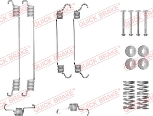 QUICK BRAKE 105-0034 - Set accesorii, sabot de frana aaoparts.ro